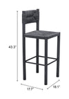 Iska Barstool Black — Set of 2