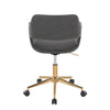 Margarite - Task Chair - Gold Metal