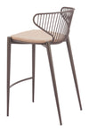 Silues Counter Stool Taupe & Brown — Set of 2