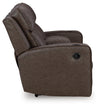 Lavenhorne Reclining Loveseat with Console - Umber