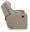 Lavenhorne Reclining Loveseat with Console - Pebble