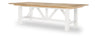 XXX's And OOO's - Trestle Dining Table - Two Tone