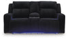 Belvarrow Power Reclining Loveseat with Console