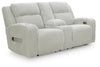 Carvara Power Reclining Loveseat with Console