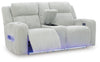 Carvara Power Reclining Loveseat with Console