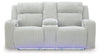 Carvara Power Reclining Loveseat with Console