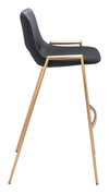 Desi Barstool Black & Gold — Set of 2