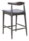 Tuzka Counter Stool Gray & Espresso — Set of 2