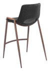 Desi Counter Stool (Set of 2) Black & Walnut — Set of 2