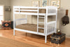 Claire Bunk Bed — Twin / Twin / White