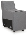 Modmax II 7-Piece Power Reclining Sectional with Audio Consoles - Salt and Pepper (65906S48)