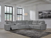 Modmax II 6-Piece Reclining Sectional with Console - Salt and Pepper