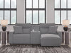 Modmax II 3-Piece Power Reclining Sectional with Chaise and Console - Salt and Pepper (65906S4)