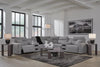 Modmax II 7-Piece Power Reclining Sectional with Audio Consoles - Salt and Pepper