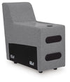 Modmax II 7-Piece Power Reclining Sectional with Audio Consoles - Salt and Pepper (65906S48)