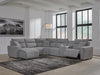 Modmax II 6-Piece Power Reclining Sectional with Chaise and Console - Salt and Pepper (65906S19)