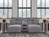Modmax II 3-Piece Power Reclining Sectional with Chaise and Audio Console - Salt and Pepper (65906S12)