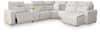 Modmax II 6-Piece Power Reclining Sectional with Chaise and Console - Stone (65907S6)