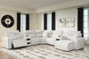 Modmax II 7-Piece Power Reclining Sectional with Chaise and Audio Consoles - Stone (65907S7)