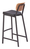 Ardenne Barstool Black & Brown — Set of 2