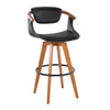 Oracle - 29" Fixed-Height Barstool With Swivel - Walnut Bamboo