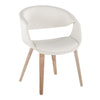 Curvo - Upholstered Chair (Set of 2) - Whitewashed Wood Legs