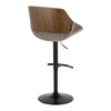 Fabrizzi - Adjustable Barstool (Set of 2) Black Base