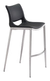 Ace Barstool (Set of 2) Black & Silver — Set of 2