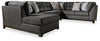 Reidshire 3-Piece Sectional with Chaise - Steel