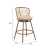 Islamorada Swivel Barstool Brown
