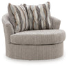 Lofwood Swivel Accent Chair - Fossil