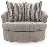 Lofwood Swivel Accent Chair - Fossil