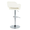 Margarite - Ajustable Barstool With Swivel - Chrome Metal (Set of 2)
