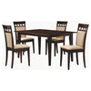 Gabriel - 5 Piece 59" Rectangular Dining Set - Cappuccino