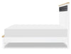 Horizons - Complete Panel Bed - Pure White / Natural Oak