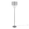 Droplet - 60" Floor Lamp - Polished Chrome And Clear Crystal Accents