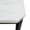 Francesca - 5 Piece Square Counter Dining Set (Table & Four Chairs) - White Marble
