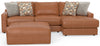 Minori - Italian Leather Sofa / Chaise And Cocktail Ottoman