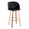 Fran - Fixed-Height Barstool (Set of 2) - Zebra Wood