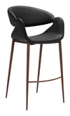 Limay Barstool Black & Walnut