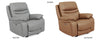 Power Wallhugger Recliner Leather Oslo Antelope