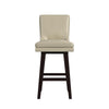 Villanova - PU Swivel Bar Stool (Set of 2) - Espresso / Beige