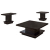 Reston 3-piece Square Coffee and End Table Set Cappuccino — product view 2