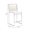 Verbena Counter Stool Cream — Set of 2