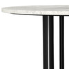 Haven Round Genuine White Marble Top Coffee Table Black — product view 5