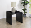 Knapp Engineered Wood Square Side End Table Black — product view 2