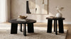 Strouse 2-Piece Round Coffee and End Table Set in Black — product view 1