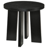 Strouse 2-Piece Round Coffee and End Table Set in Black — product view 3