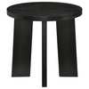 Strouse 2-Piece Round Coffee and End Table Set in Black — product view 4