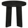 Strouse 2-Piece Round Coffee and End Table Set in Black — product view 5